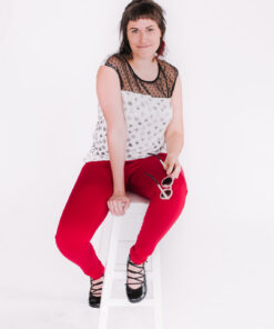 Top Mimi pissenlit et pantalons Délice rouge